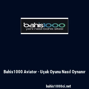 Bahis1000 Aviator - U&ccedil;ak Oyunu Nasıl Oynanır
